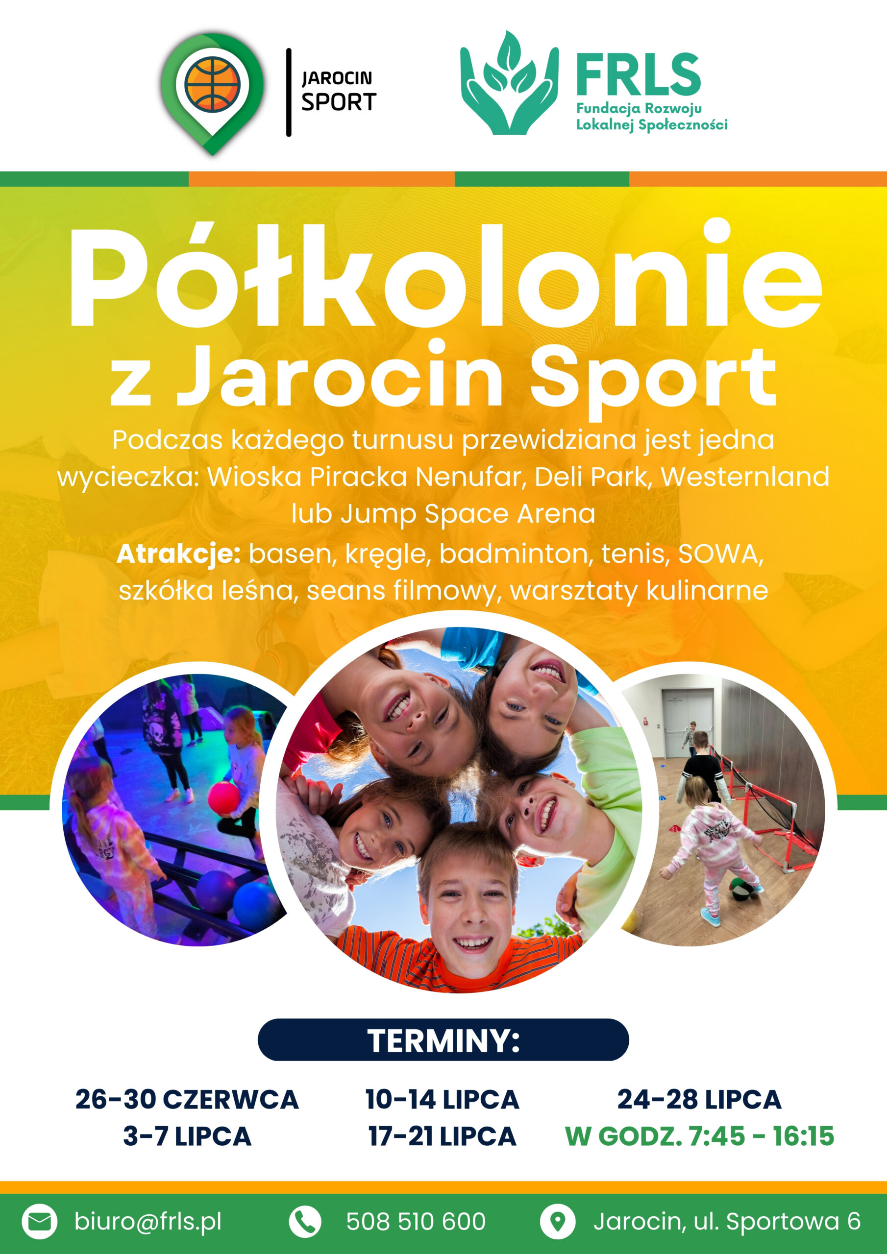 Półkolonie z Jarocin Sport i Fundacją Rozwoju Lokalnej Społeczności