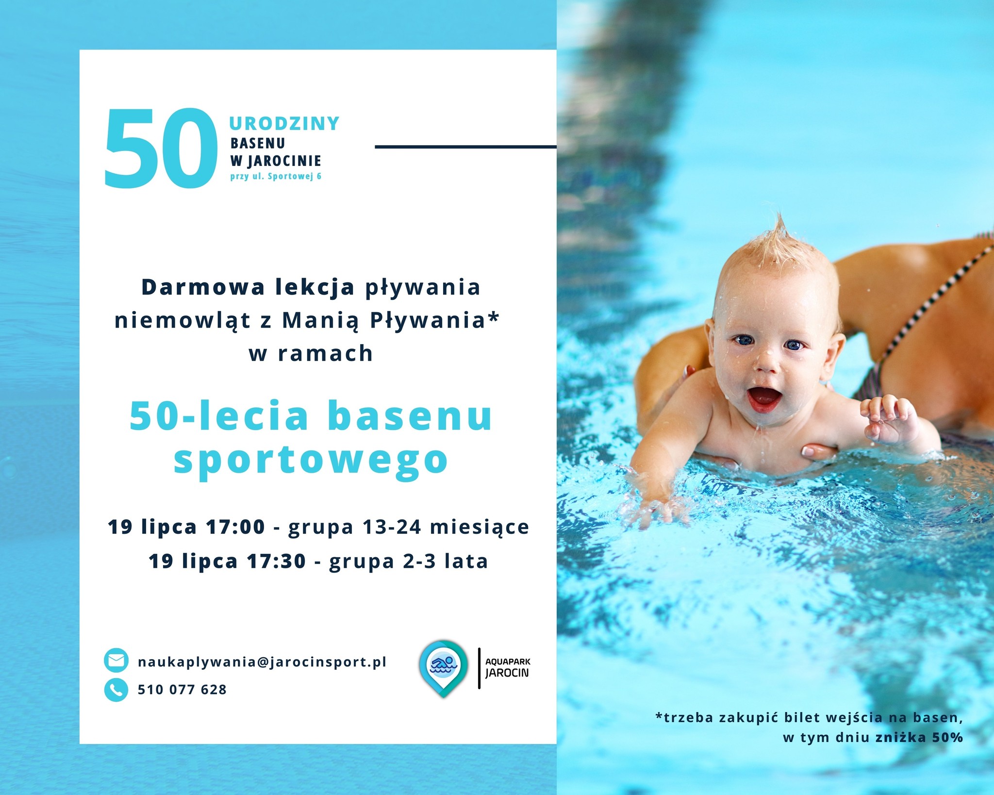 50 – lecie darmowa lekcja!