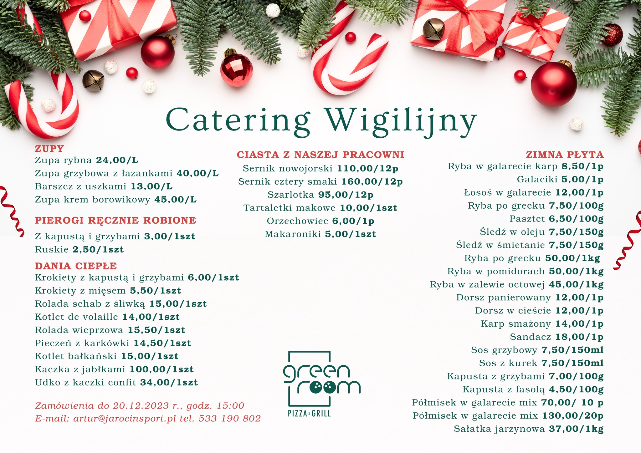 Catering wigilijny