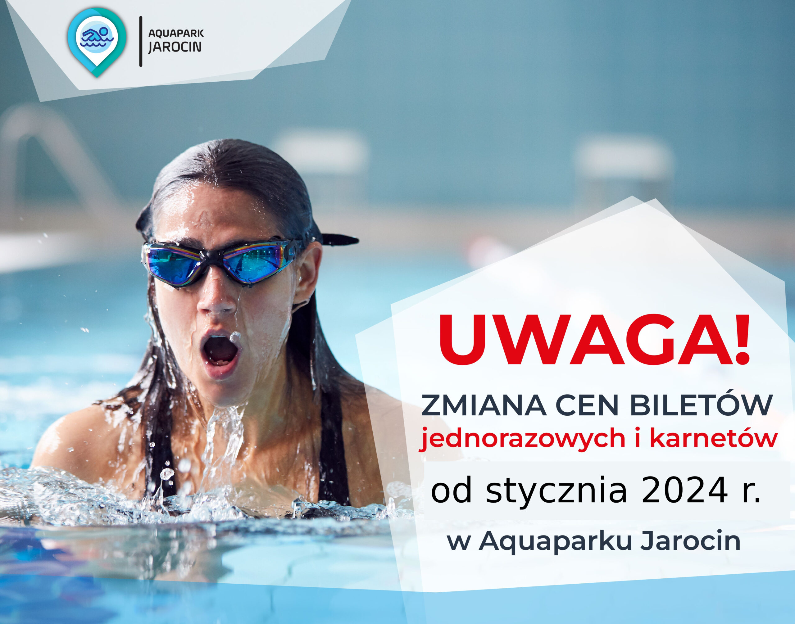 Zmiana cen na Aquaparku od 1 stycznia 2024 r.