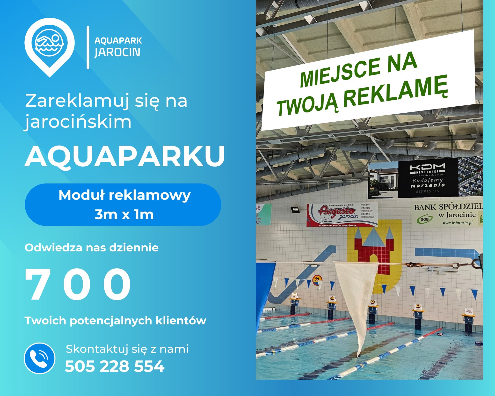 Reklama w Aquaparku