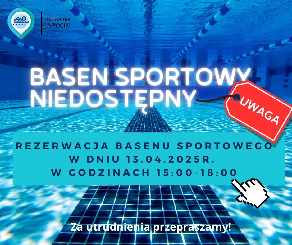 Basen sportowy zarezerwowany !