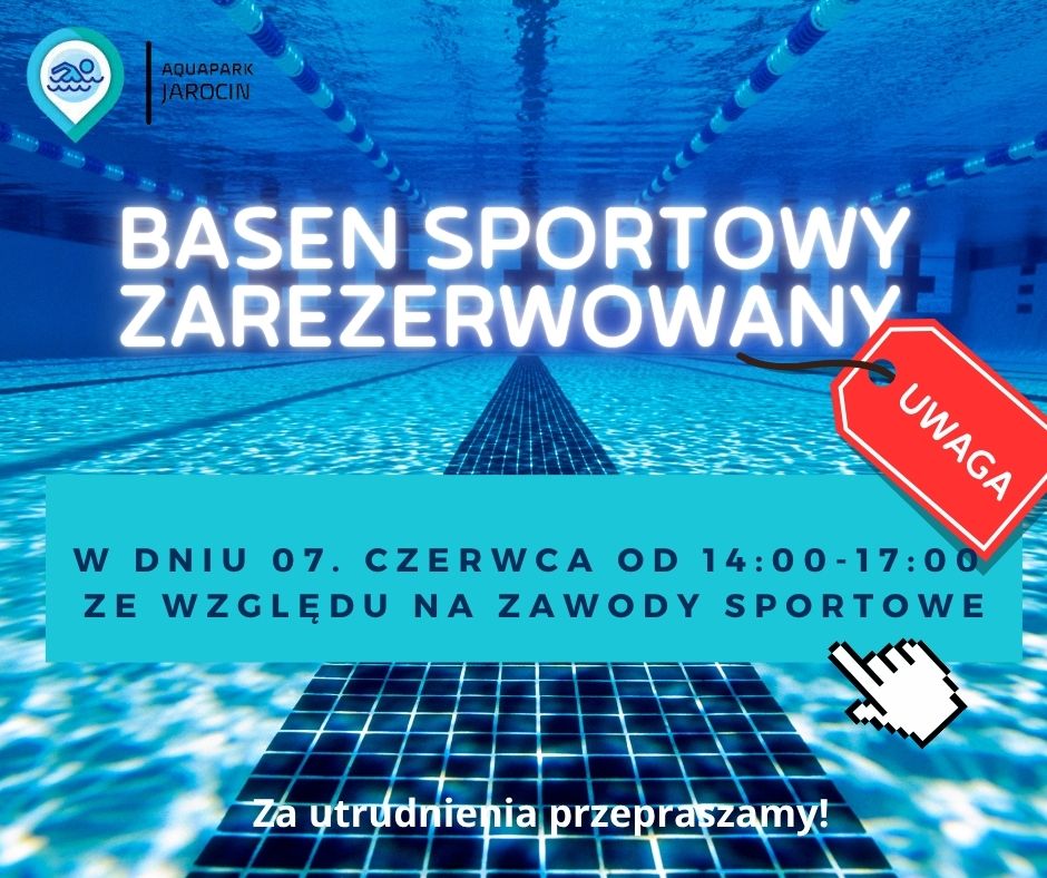 Basen sportowy zarezerwowany 07 czerwca